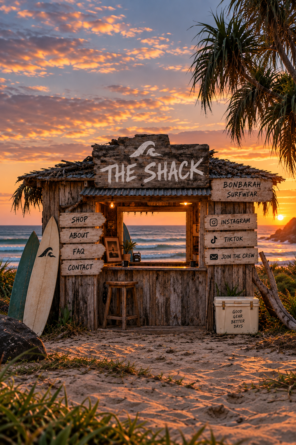 Bonbarah coastal surf scene